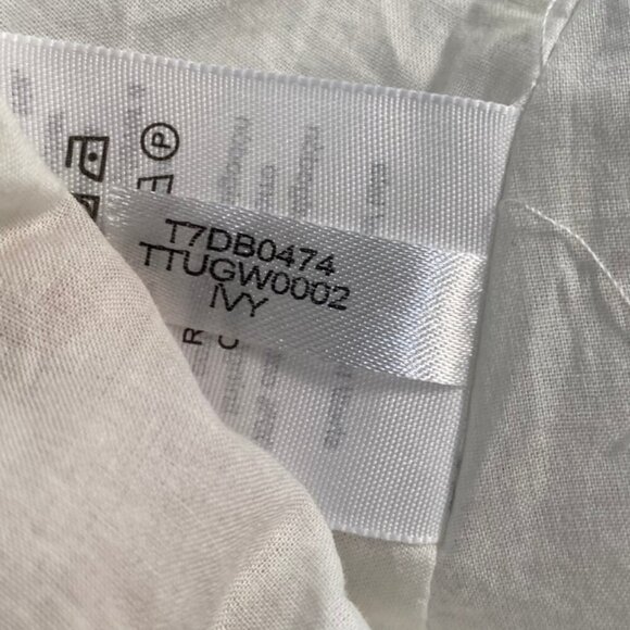 Tommy Hilfiger White Cotton Wrap Dress - Picture 12 of 12